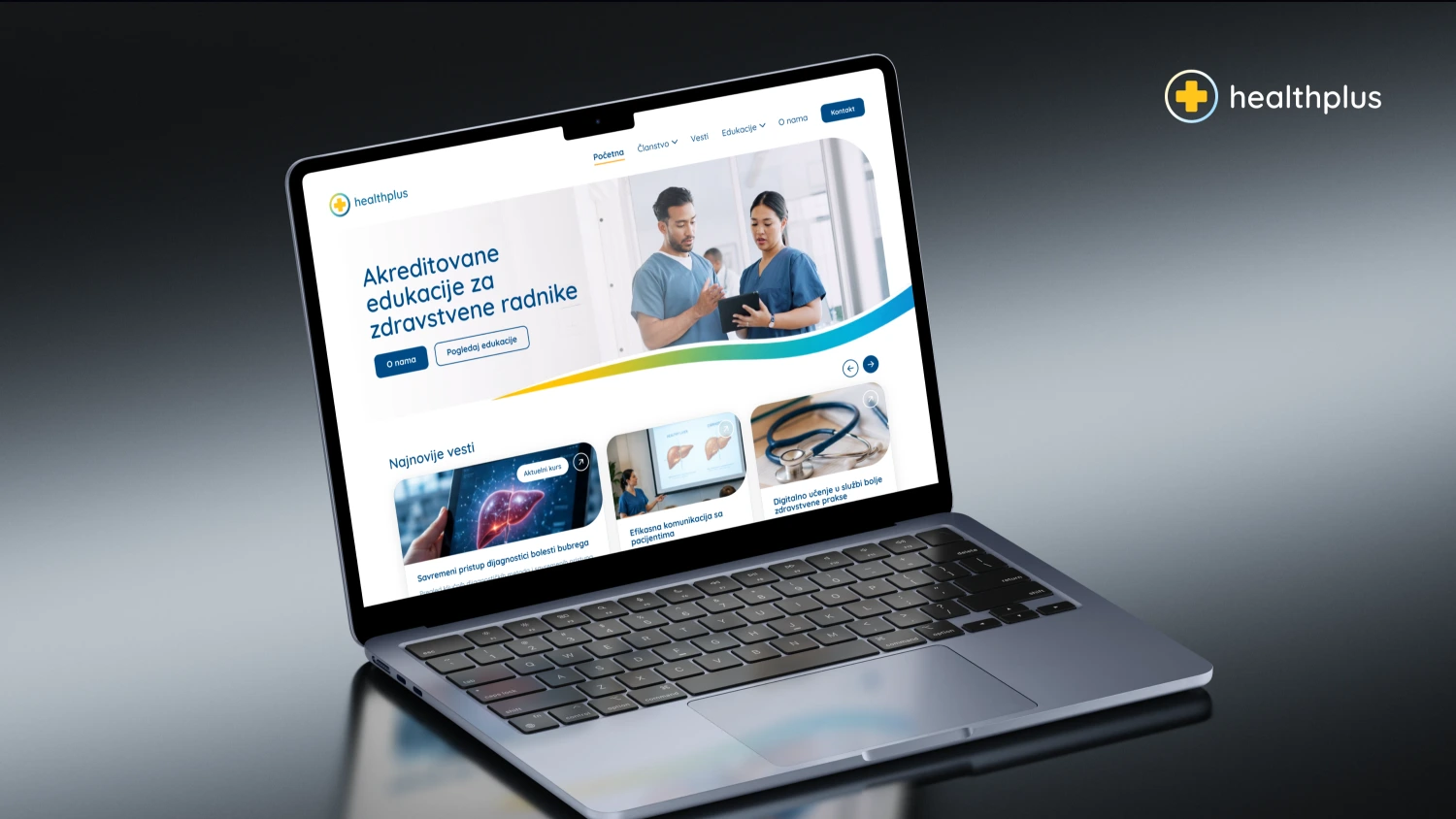 HealthPlus Edukacije website banner