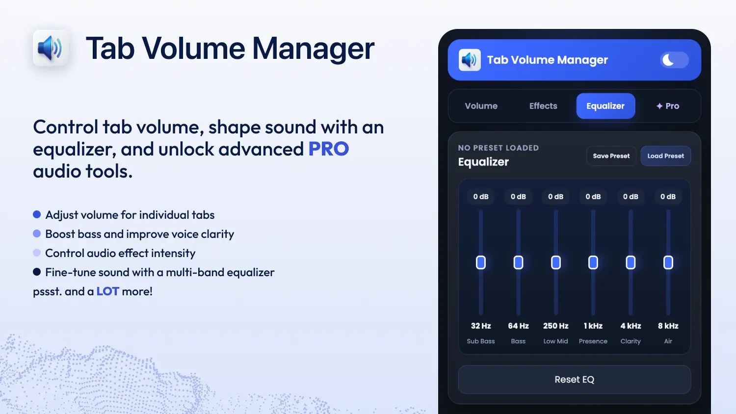 Tab Volume Manager browser extension banner