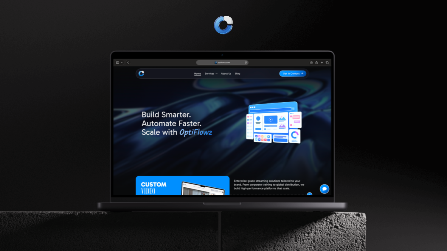 OptiFlowz website screenshot